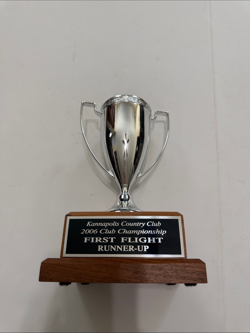 2006 Club Championship Trophy Cup Kannapolis NC - 'First Flight' Runner-Up
